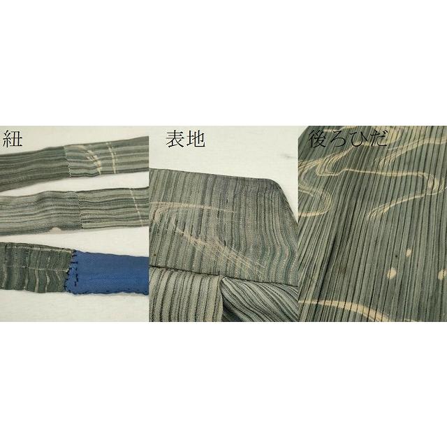 平和屋着物＊夏物　アンティーク　大正ロマン　男性　行灯袴　縦絽　流水文　暈し染め　正絹　逸品　CABB9616ze メンズファッション 平和屋着物＊夏物 アンティーク 大正ロマン 男性