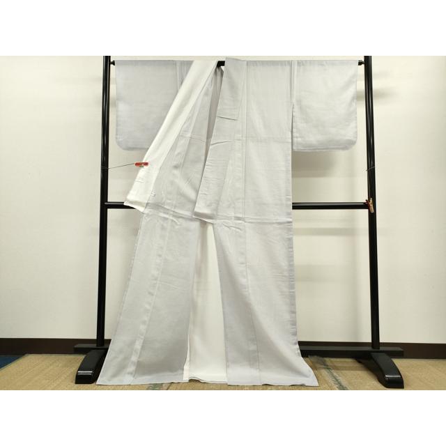 平和屋着物＊夏物　色無地　絹紅梅　ロング丈　白菫色　正絹　逸品　CABB9825ze_2