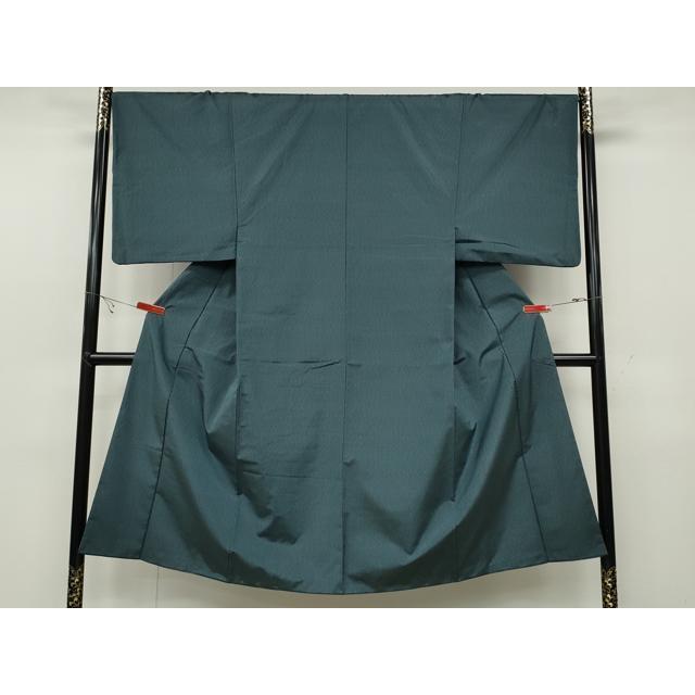 平和屋着物○男性 薩摩結城 御召御納戸色 正絹 逸品 CABC2228ut : 平和