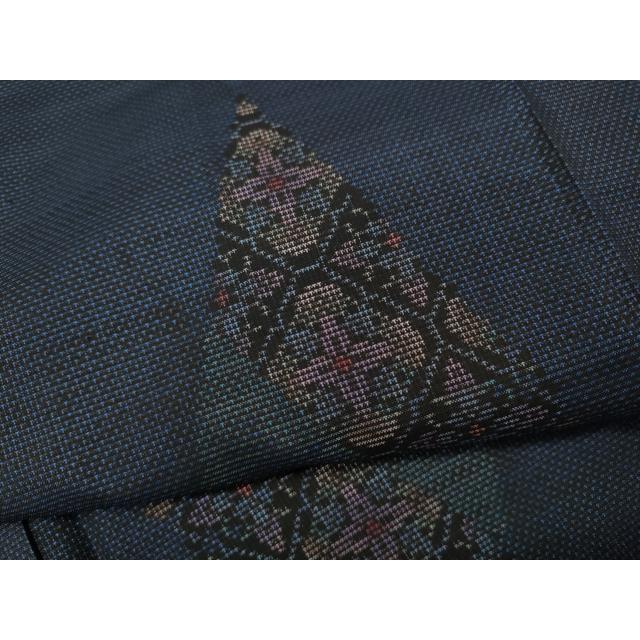 平和屋着物●本場大島紬　7マルキ　草花文　正絹　逸品　DABC2945ud 平和屋着物○本場大島紬 7マルキ 草花文 正絹 逸品 DABC2945ud - メルカリ