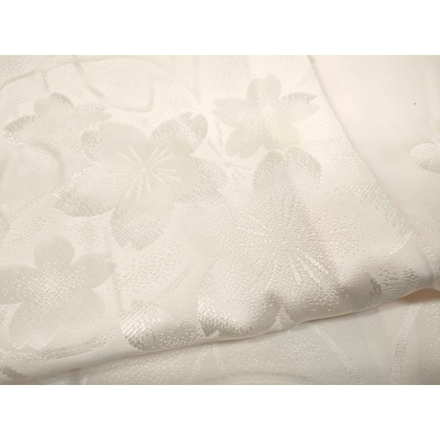 平和屋着物●振袖用長襦袢　無双仕立て　舞花地紋　暈し染め　半衿刺繍　正絹　逸品　CABC2391ut