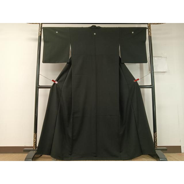 きもの英（はなぶさ）謹製 2尺袖着物 黒地束ね熨斗模様 最高級洗える着物 袴 平和屋着物○洗える最高級着物 ＜英＞はなぶさ謹製 黒紋付 CABC2653vp