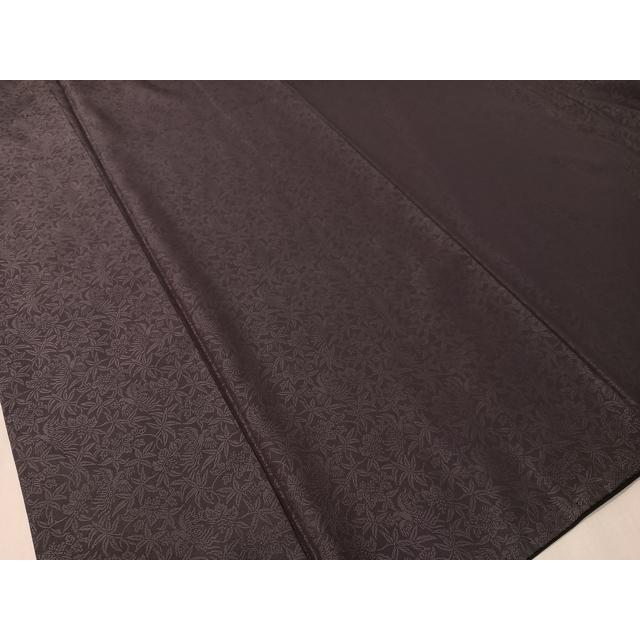 平和屋着物○紋屋井関 御寮織 お召 桐竹鳳凰文 褐色 正絹 逸品