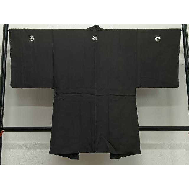 平和屋着物▽男性 長羽織 黒紋付 正絹 逸品 AABF5670fy : 平和屋ヤフー