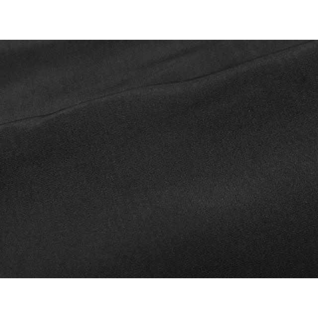 平和屋着物∞男性 長羽織 黒紋付 羽裏：陶器文 正絹 逸品 CABC3177ua