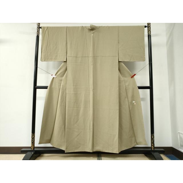 平和屋着物●江戸小紋　作家物　草木染　極小鮫小紋柄　正絹　逸品　AABH4074ph 平和屋着物○本草木染作家 圓啓 江戸小紋 鮫小紋柄 正絹 逸品 未使用