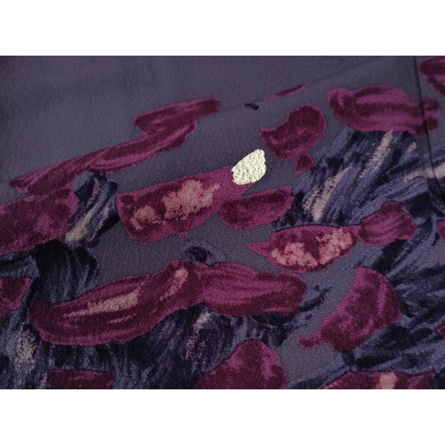 平和屋着物○森英恵・HANAE MORI 振袖 枝花文 金彩 正絹 逸品