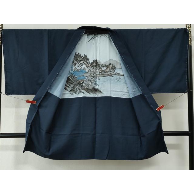 平和屋着物○男性 紬 アンサンブル 100亀甲 総詰め 正絹 逸品 未使用