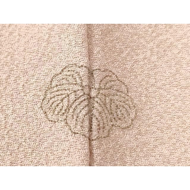 平和屋着物●上質な色無地　草木染　椿地紋　水柿色　鈴乃屋扱い　正絹　逸品　未使用　CABC7032yc 平和屋着物○上質な色無地 草木染 椿地紋 水柿色 鈴乃屋扱い 正絹 逸品