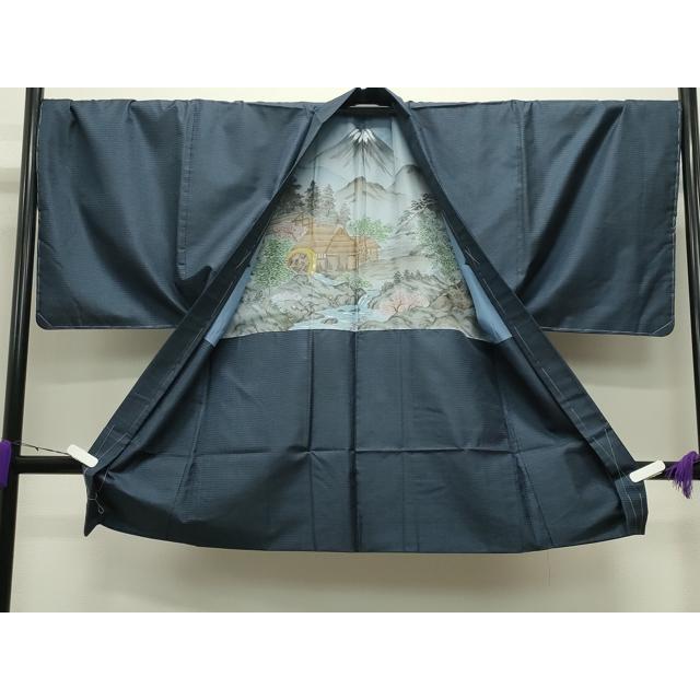 平和屋着物○男性 本場大島紬 アンサンブル・長襦袢セット 100亀甲 総