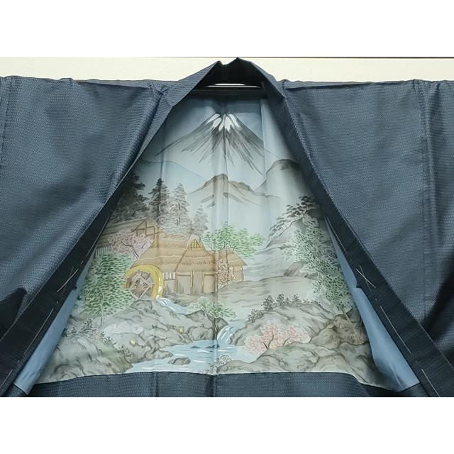 平和屋着物○男性 本場大島紬 アンサンブル・長襦袢セット 100亀甲 総