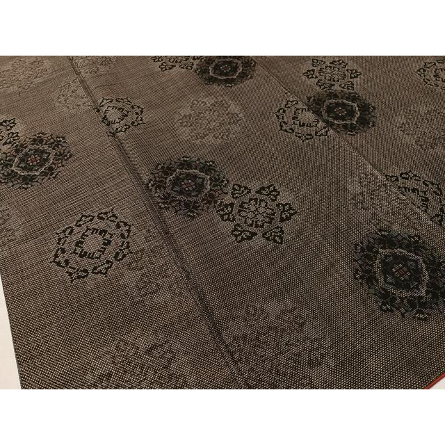 平和屋着物●本場大島紬　9マルキ　雪花文　正絹　逸品　CABC9680vp