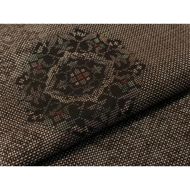 平和屋着物●本場大島紬　9マルキ　雪花文　正絹　逸品　CABC9680vp
