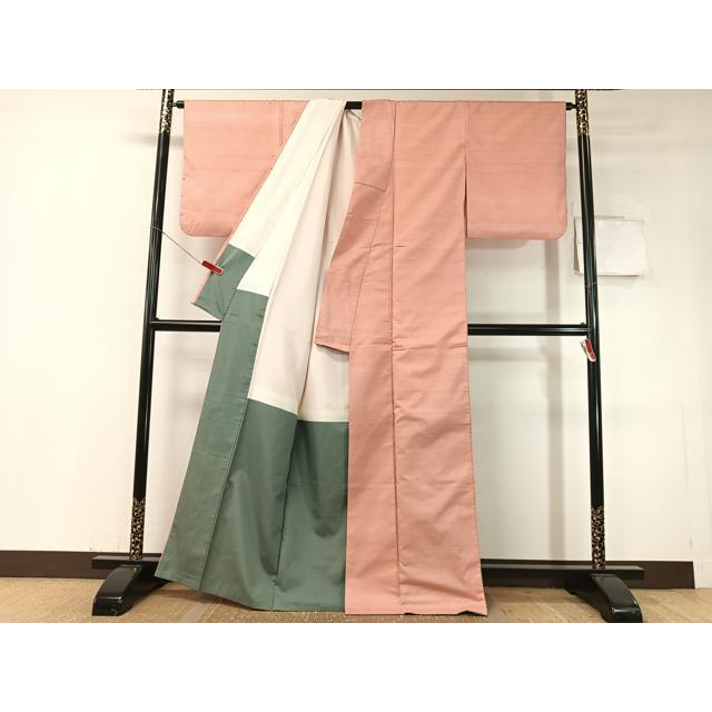 平和屋着物●紅花紬　米沢　霞文　正絹　逸品　CABC9875vp 平和屋着物○紅花紬 米沢 霞文 正絹 逸品 CABC9875vp : 平和屋ヤフー
