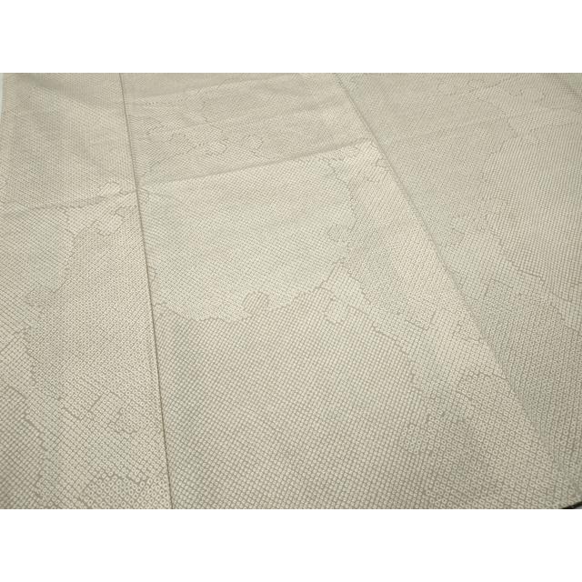 平和屋着物○男性 結城紬 雪輪鹿の子文 証紙付き 正絹 逸品 CABD0043ut