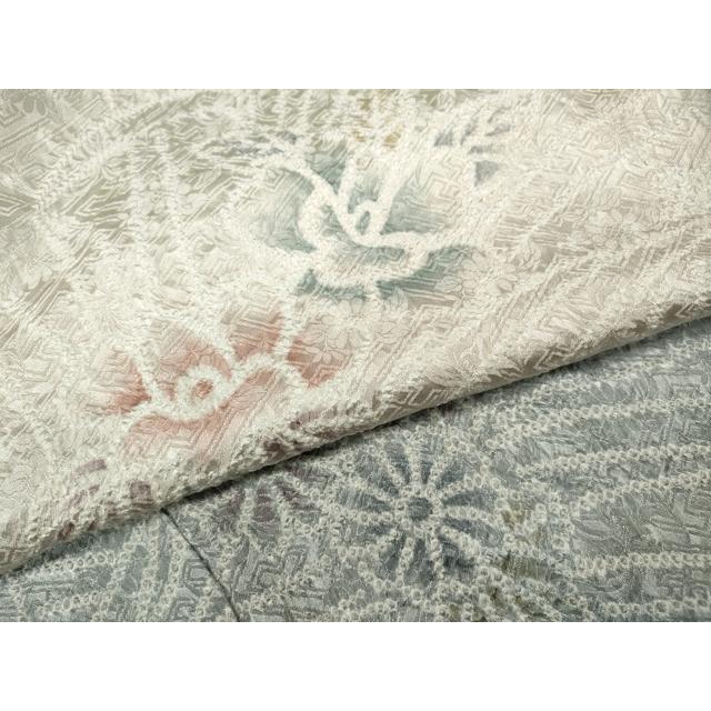 平和屋着物●訪問着　総絞り　草花文　暈し染め　正絹　逸品　CABD0088ut