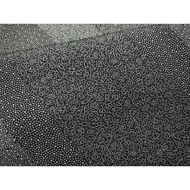 平和屋着物●江戸小紋　斜線寄せ小紋柄　黒地　さが美扱い　正絹　逸品　CABD0114ut