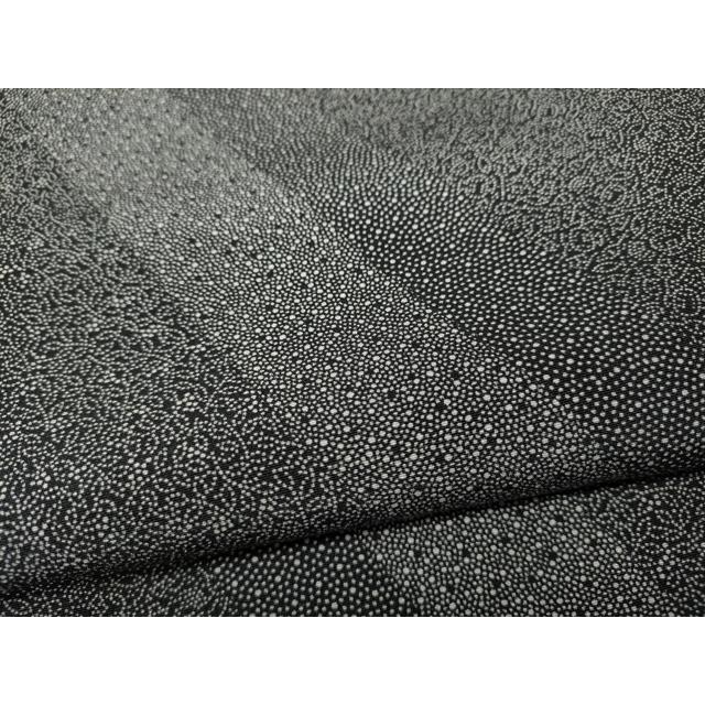 平和屋着物●江戸小紋　斜線寄せ小紋柄　黒地　さが美扱い　正絹　逸品　CABD0114ut