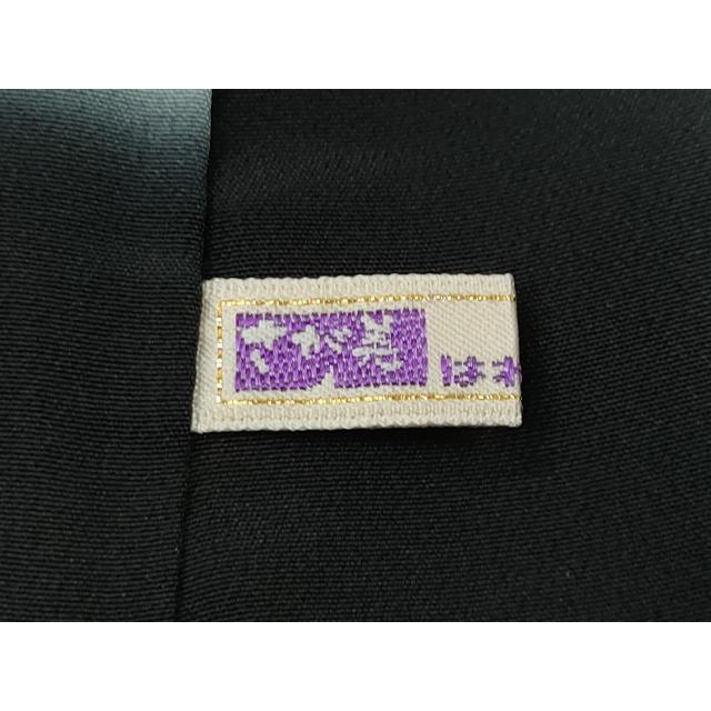 平和屋着物●江戸小紋　斜線寄せ小紋柄　黒地　さが美扱い　正絹　逸品　CABD0114ut