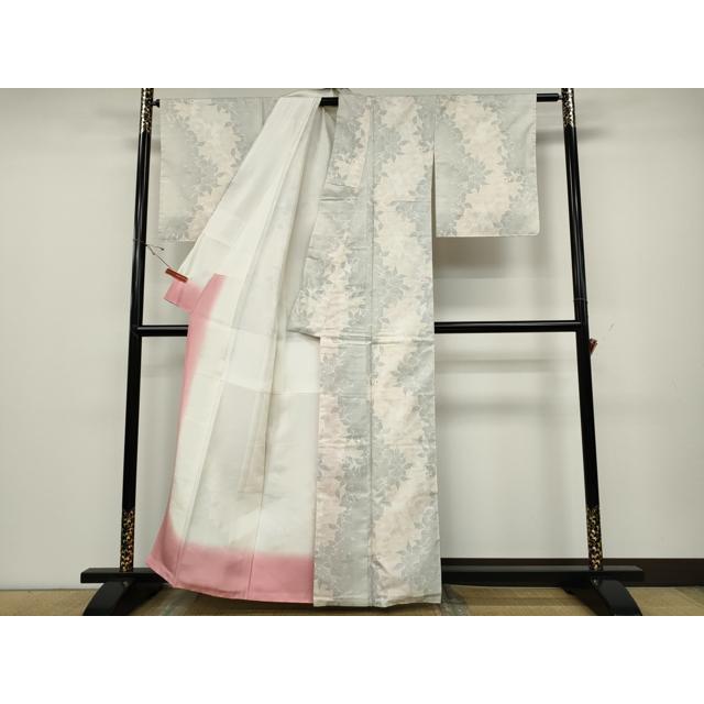 平和屋着物●本場大島紬　白大島　9マルキ　南天文　正絹　逸品　未使用　CABD0363ut 平和屋着物○本場大島紬 白大島 9マルキ 南天文 正絹 逸品 未使用