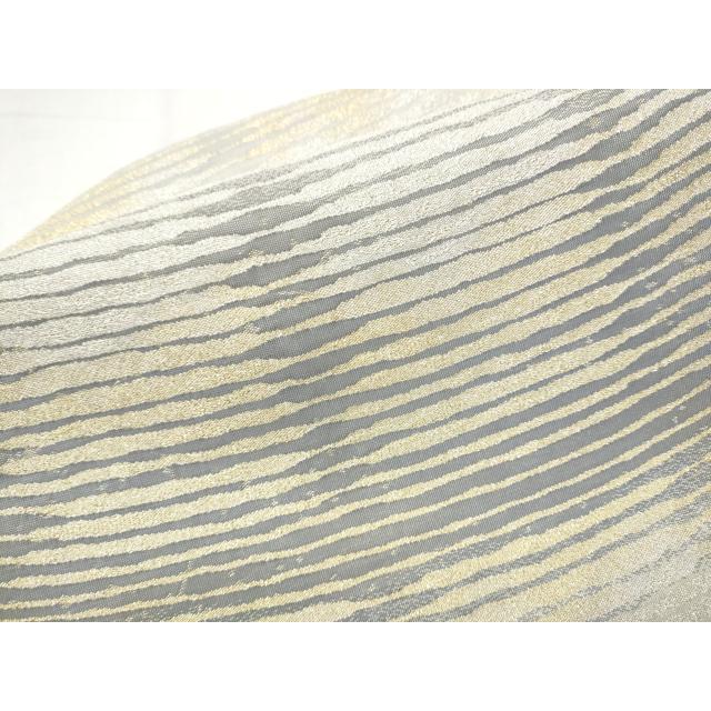 平和屋着物●西陣　吉村織物謹製　つけ帯　百綴れ　霞文　金銀糸　正絹　逸品　CABD0488hy