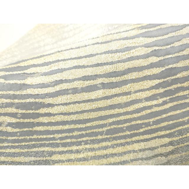 平和屋着物●西陣　吉村織物謹製　つけ帯　百綴れ　霞文　金銀糸　正絹　逸品　CABD0488hy