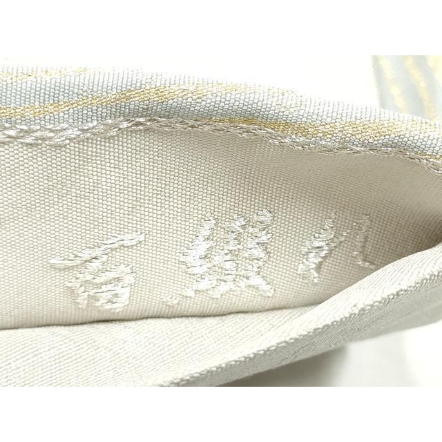 平和屋着物●西陣　吉村織物謹製　つけ帯　百綴れ　霞文　金銀糸　正絹　逸品　CABD0488hy