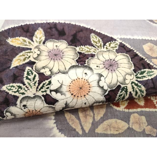 平和屋着物○九寸名古屋帯 作家物 紬地 絞り 辻が花 正絹 逸品