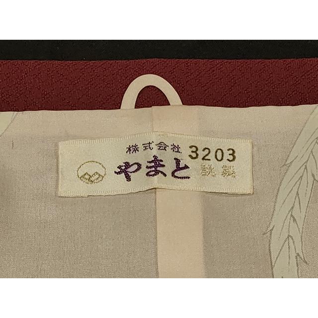 平和屋着物＃道行コート 輪奈ビロード 草花文 金糸 やまと誂製 正絹