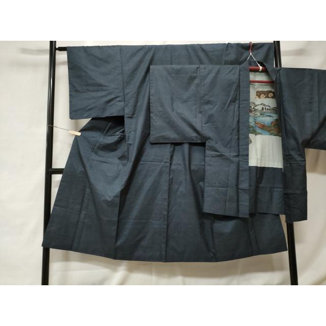 平和屋着物●男性　本場大島紬　吉祥文　キングサイズ　正絹　逸品　未使用　CABD7253ut 平和屋着物○男性 本場大島紬 吉祥文 キングサイズ 正絹 逸品 未使用