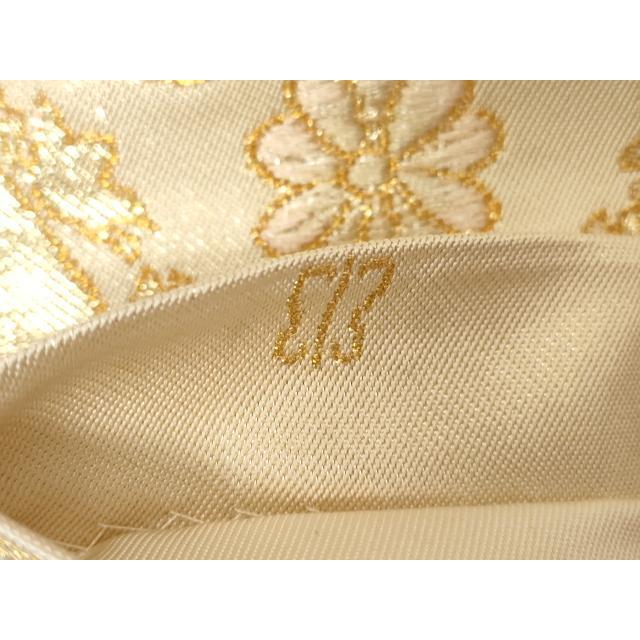 平和屋着物●西陣　川島織物　六通柄　本袋帯　草花丸文　金糸　正絹　逸品　CABD4399dy_5
