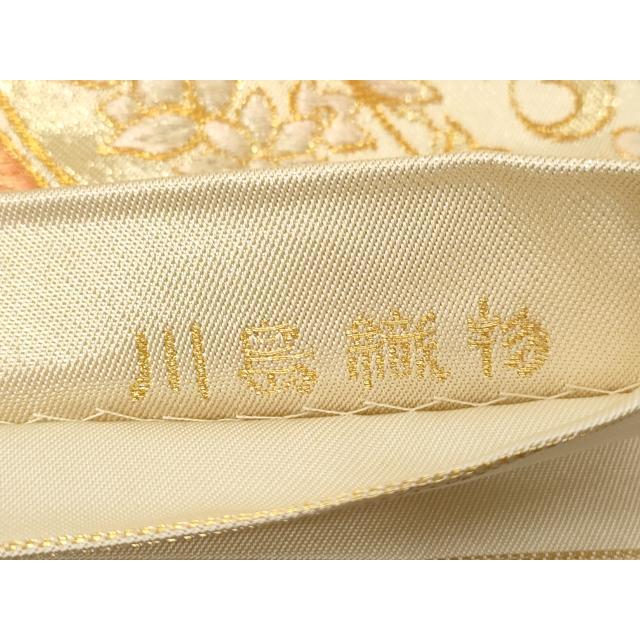 平和屋着物●西陣　川島織物　六通柄　本袋帯　草花丸文　金糸　正絹　逸品　CABD4399dy_6