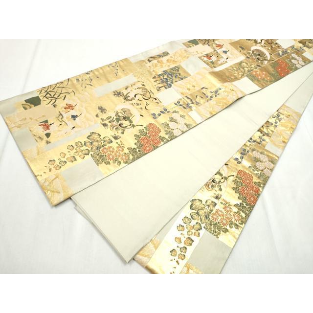 平和屋着物○六通柄袋帯 風神雷神 金糸 正絹 逸品 CABD5660hy : 平和屋 