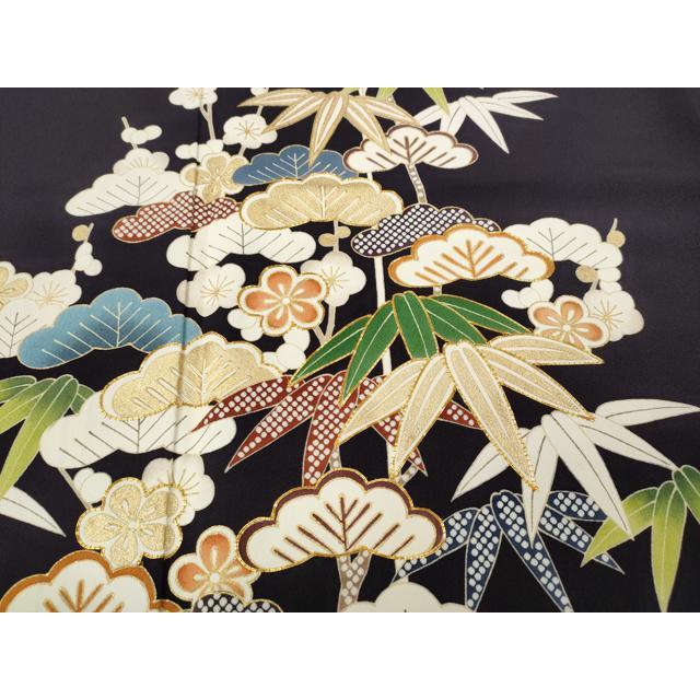 平和屋着物●創業460年・千總　訪問着　駒刺繍　松竹梅　金彩　ロング丈　正絹　逸品　CABD7382ut_2