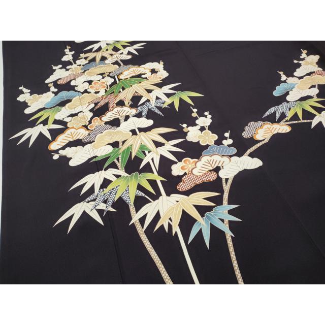平和屋着物●創業460年・千總　訪問着　駒刺繍　松竹梅　金彩　ロング丈　正絹　逸品　CABD7382ut_3