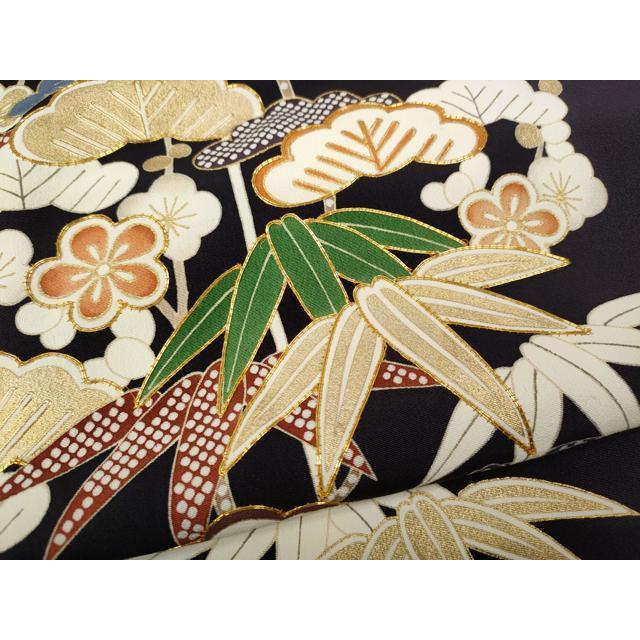 平和屋着物●創業460年・千總　訪問着　駒刺繍　松竹梅　金彩　ロング丈　正絹　逸品　CABD7382ut_5
