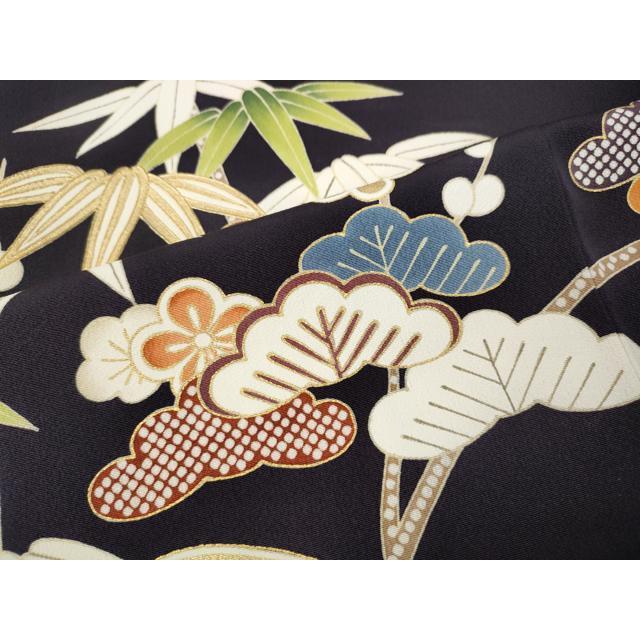 平和屋着物●創業460年・千總　訪問着　駒刺繍　松竹梅　金彩　ロング丈　正絹　逸品　CABD7382ut_6