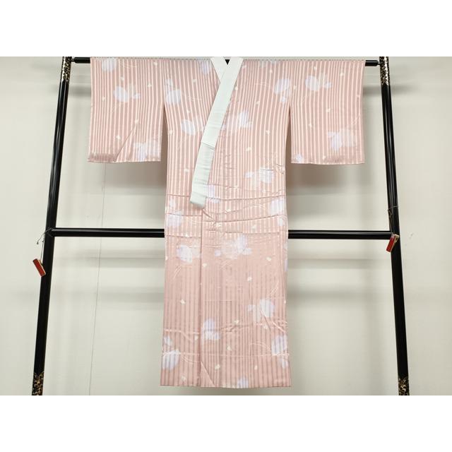 平和屋着物●長襦袢　無双仕立て　舞蝶文　三つ紋　さんび謹製　洗える着物　三越扱い　CABD7409ut_1