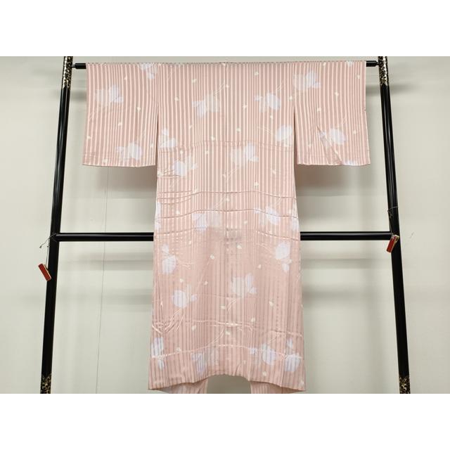 平和屋着物●長襦袢　無双仕立て　舞蝶文　三つ紋　さんび謹製　洗える着物　三越扱い　CABD7409ut_2