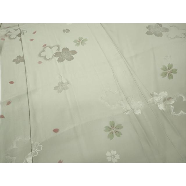 平和屋着物○長襦袢 無双仕立て 短冊枝花文 正絹 逸品 DABC3554az 平和