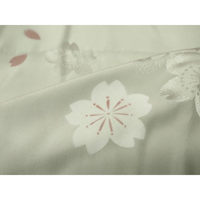 平和屋着物○長襦袢 無双仕立て 短冊枝花文 正絹 逸品 DABC3554az 平和