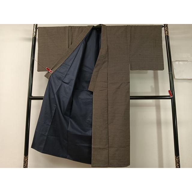 平和屋着物○男性 本場大島紬 アンサンブル 穂積タカ作 80亀甲 総詰め