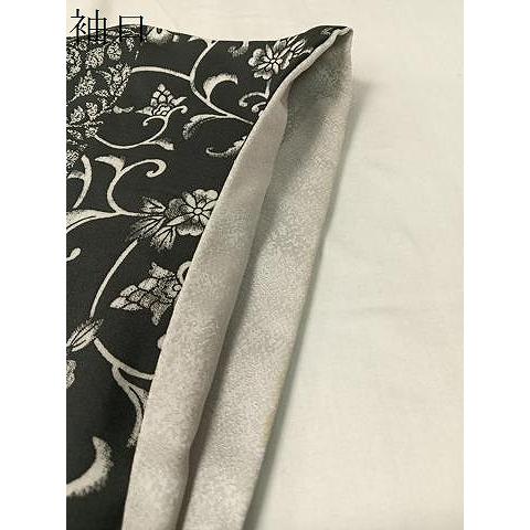 平和屋着物●本場染大島紬　更紗唐草間道　ロング丈　正絹　逸品　CABD8076vp_6