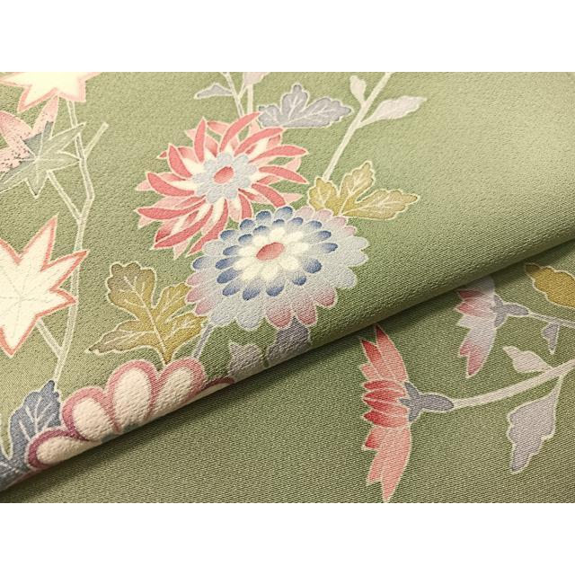 平和屋着物●本加賀友禅作家　押田正義　訪問着　枝花文　正絹　逸品　CABD8201vp_5