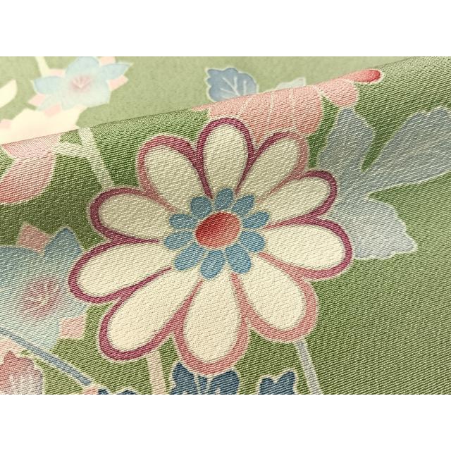 平和屋着物●本加賀友禅作家　押田正義　訪問着　枝花文　正絹　逸品　CABD8201vp_6