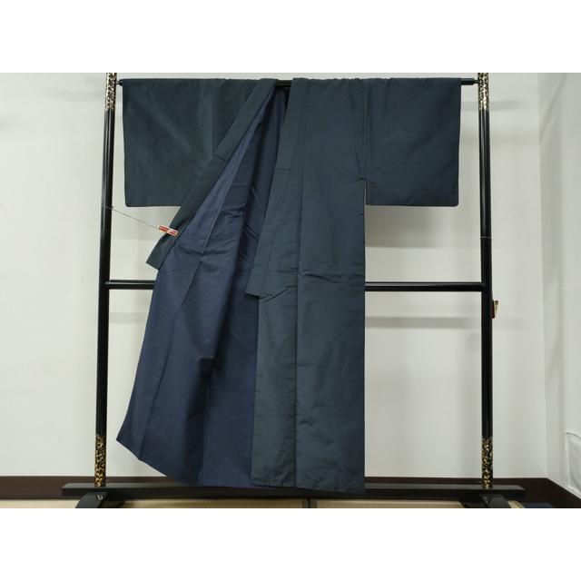 平和屋着物○男性 本場大島紬 アンサンブル・長襦袢セット 吉祥文 正絹