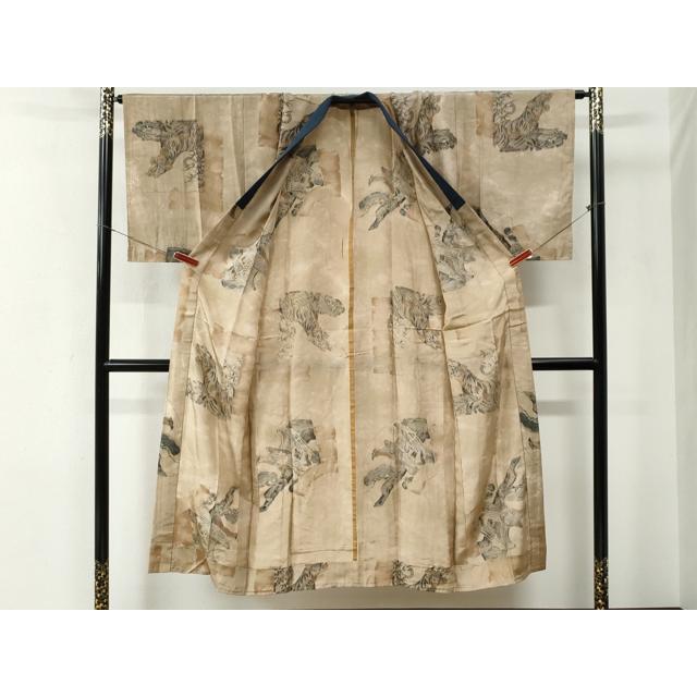平和屋着物●男性　本場大島紬　アンサンブル・長襦袢セット　吉祥文　正絹　逸品　CABE2086yc 平和屋着物○男性 本場大島紬 アンサンブル・長襦袢セット 吉祥文 正絹