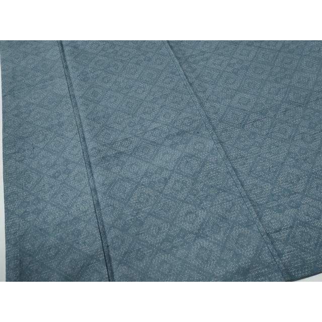 平和屋着物●結城紬　80亀甲　菱吉祥文　正絹　逸品　CABE2275yc
