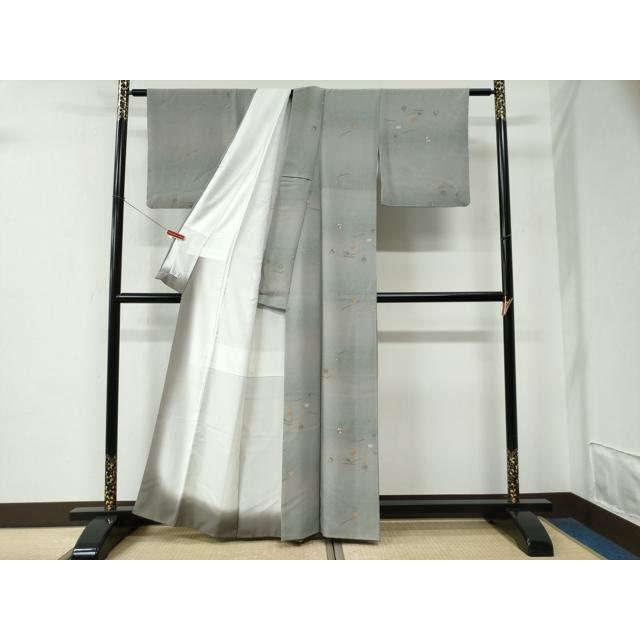 平和屋着物●洗える最高級着物　＜英＞はなぶさ謹製　小紋　吹き寄せ花文　暈し染め　CABE2453yc_2