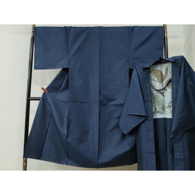 平和屋着物○男性 本場大島紬 アンサンブル 久野工場特製 絣文様 証紙